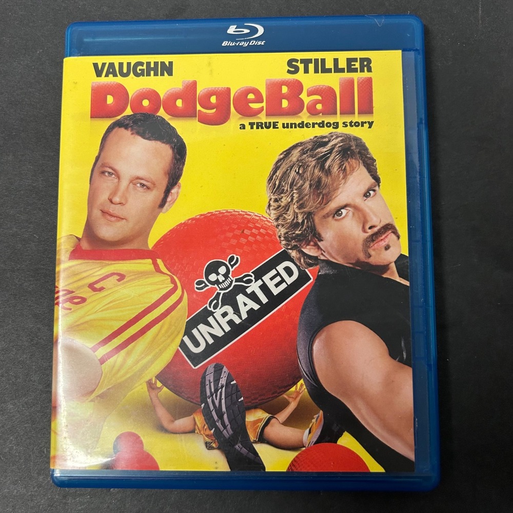 Dodgeball Blu-ray Movie Blue Unrated Vince Vaughn Ben Stiller